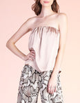Satin Strapless Top