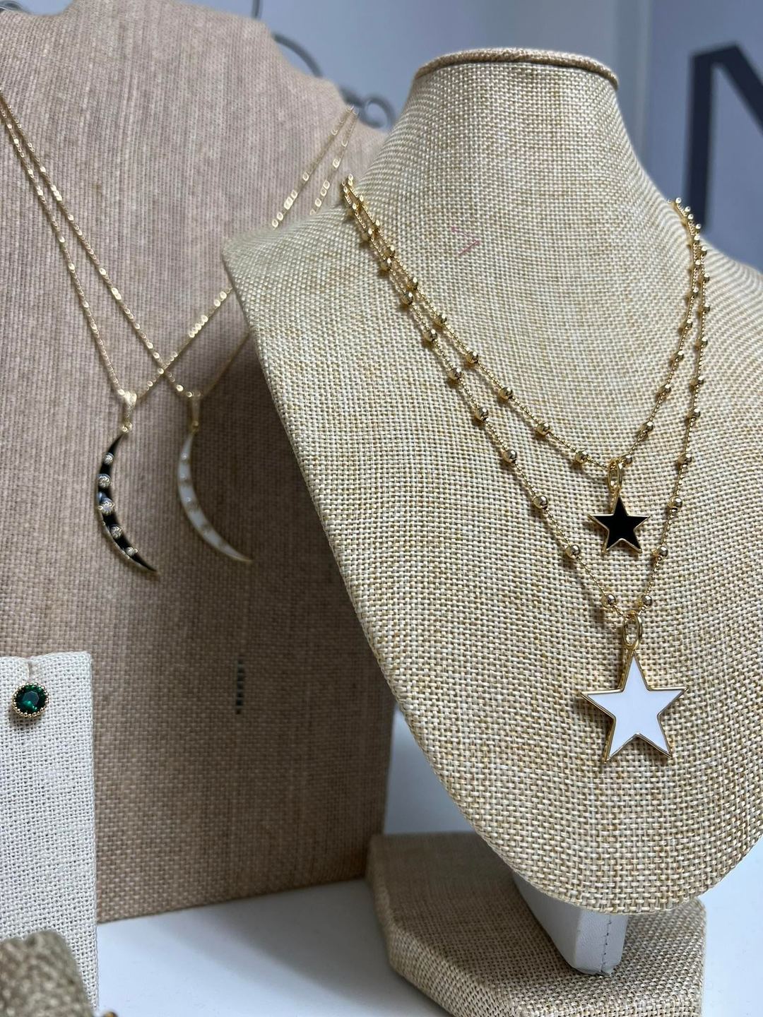 White Star Necklace 18"