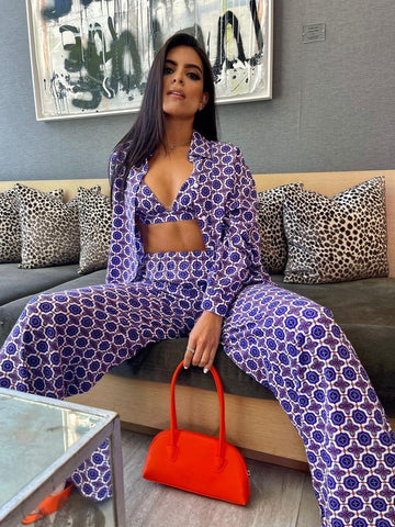 3 Piece Geometric Print Set