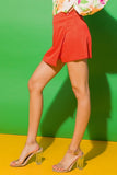 Asymmetrical Front Hemline Skort
