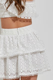 Ruffle Detail Trim Skirt