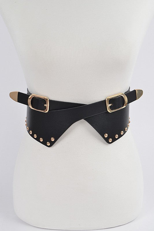 Studded Multi Metal Waist Belt