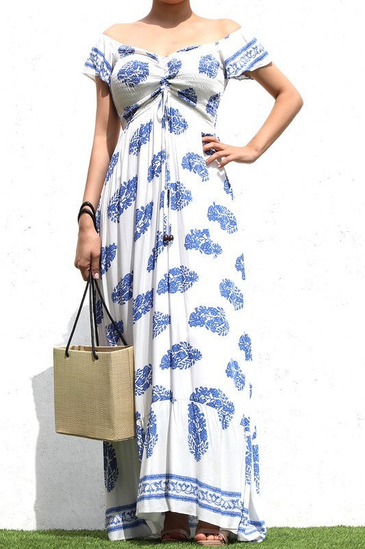 Off Shoulder Maxi Dress