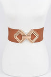 Big Metal Buckle Stretch Belt (Pick Color)