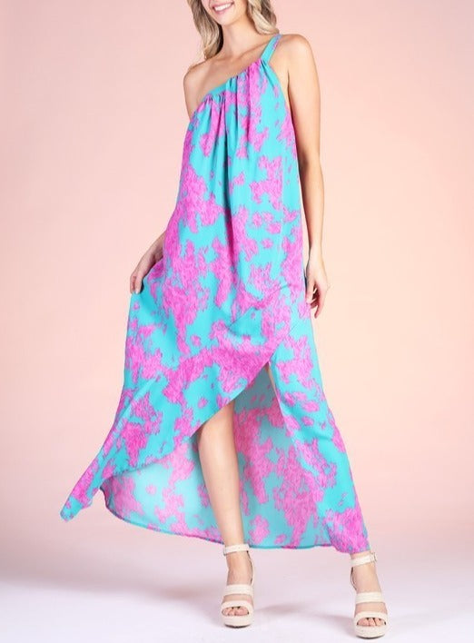 One Shoulder Asymmetrical Dress