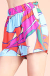 Tropical Paradise Mini Ruffle Pocketed Shorts