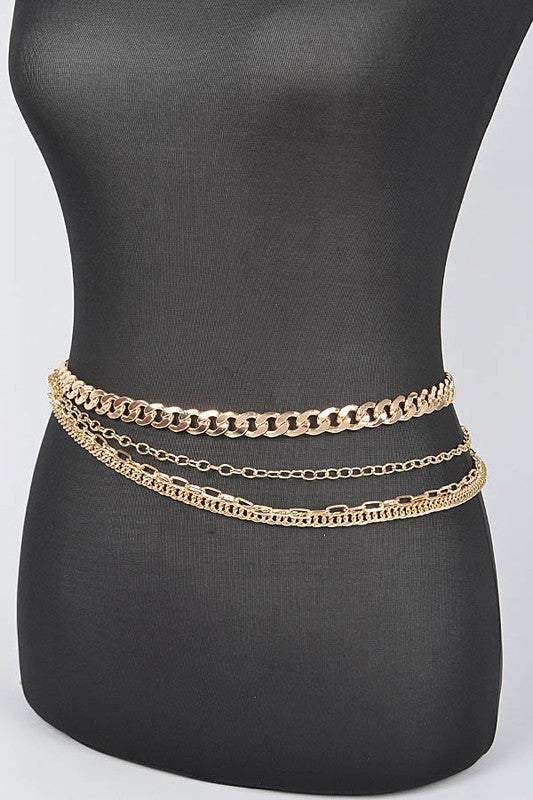 Layered Chain Drop Belt