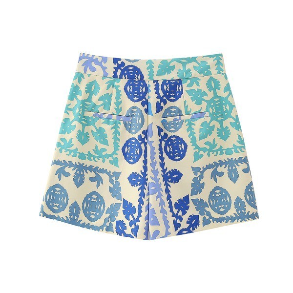 Blue Tones Printed Shorts
