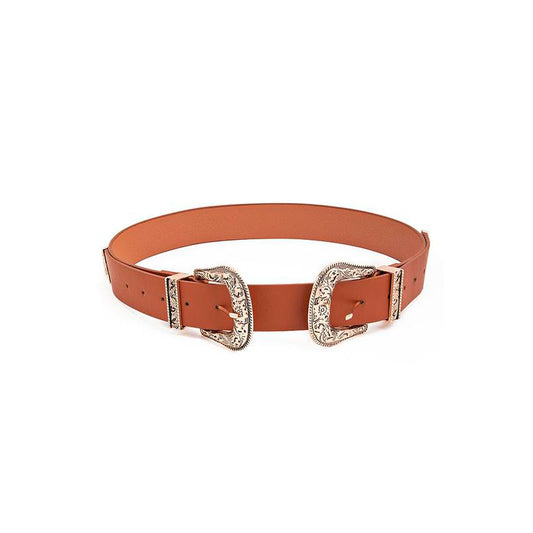 Double Buckle Fashion Belt