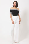 Off Shoulder BW Bodysuit