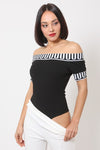 Off Shoulder BW Bodysuit