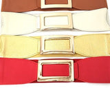 Rectangular Buckle Red Belt