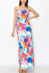 One Side Open Cut Out Maxi Dress