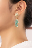 Faux Agate Drop Earrings (pick color)