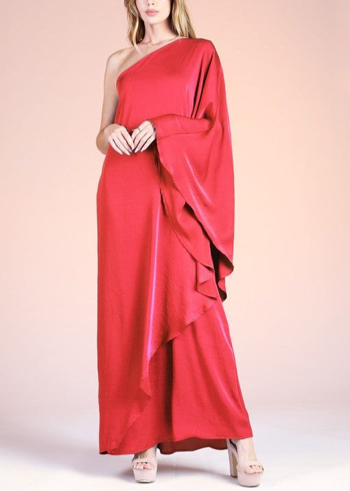Athena One Shoulder Maxi