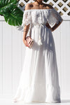 Off Shoulder Maxi Dress