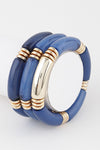 Three Toned Tube Bracelet (Pick Color)