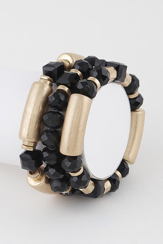 Crystal Tube Bracelet Set (Pick Color)