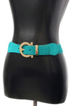 Classy Gold Hook Elastic Belt (Pick Color)