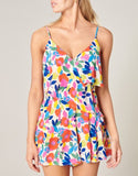 Floral Ruffle Detail Romper
