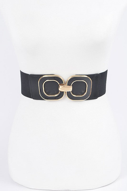 Multi Metal Buckle Elastic Belt