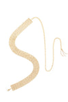 9 Lines Rhinestone Belt