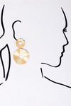 Gold Lightweight Double Swirl Earrings