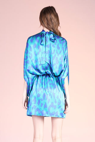 Leopard Mock Neck Dress