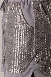 Sequin Satin Shorts