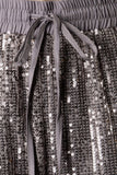 Sequin Satin Shorts