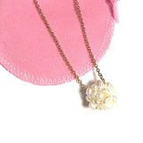 Pear Circle Stainless Steel Necklace
