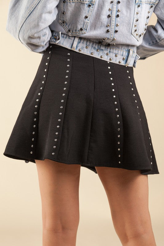 All Over Studs Skirt