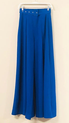 Solid Tucked Palazzo