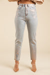 Metallic Denim Jeans