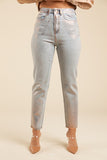 Metallic Denim Jeans