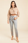 Metallic Denim Jeans