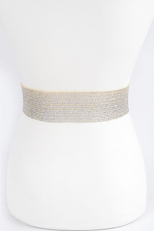 Multi Metal Buckle Elastic Belt (Pick Color)