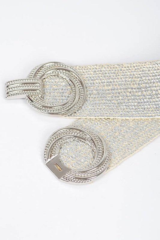 Multi Metal Buckle Elastic Belt (Pick Color)