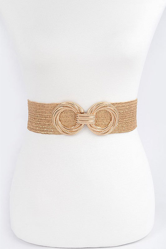 Multi Metal Buckle Elastic Belt (Pick Color)