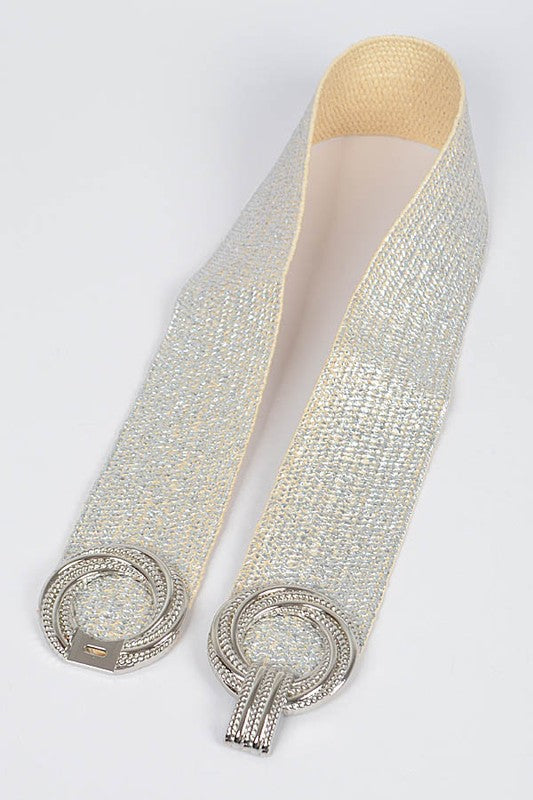 Multi Metal Buckle Elastic Belt (Pick Color)