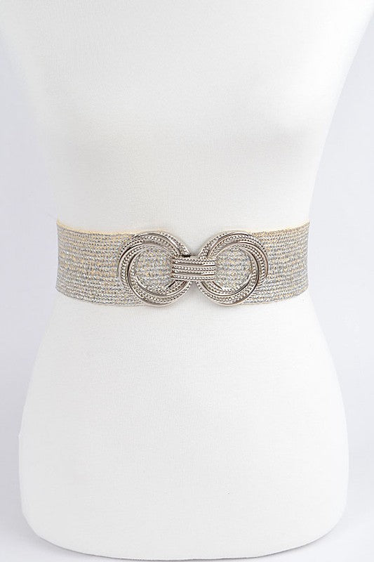 Multi Metal Buckle Elastic Belt (Pick Color)