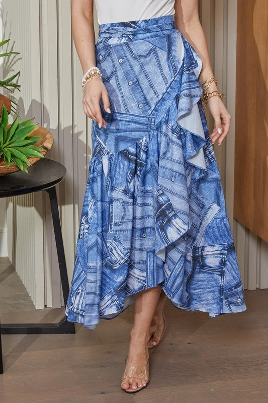 26 to 50 tagged wrap maxi skirt Mila Boutique