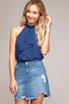 Cascade Ruffle Tank (Pick Color)