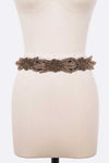 Topaz Beaded Fashion Stretch Belt