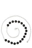 Circle Jewel Chain Belt (Pick Color)