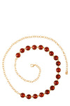 Circle Jewel Chain Belt (Pick Color)