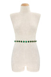Circle Jewel Chain Belt (Pick Color)