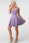 Cut Out Cross Back Cocktail Dress