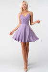 Cut Out Cross Back Cocktail Dress