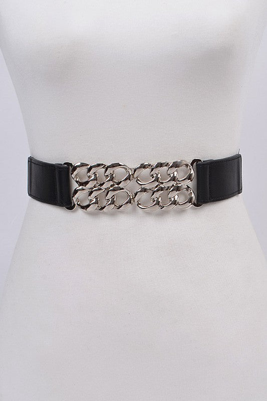 Cross Silver Chain Belt